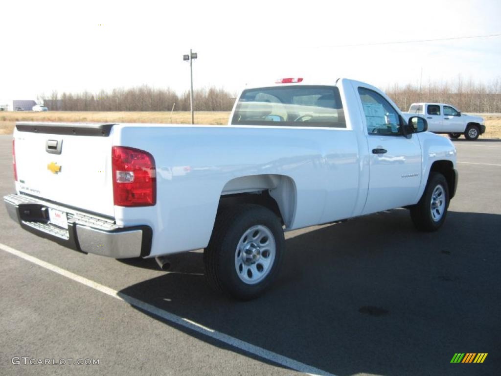 2011 Silverado 1500 Regular Cab - Summit White / Dark Titanium photo #4