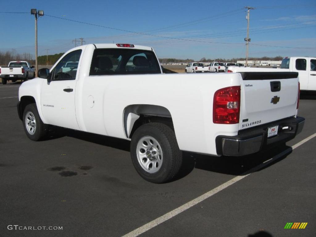 2011 Silverado 1500 Regular Cab - Summit White / Dark Titanium photo #6