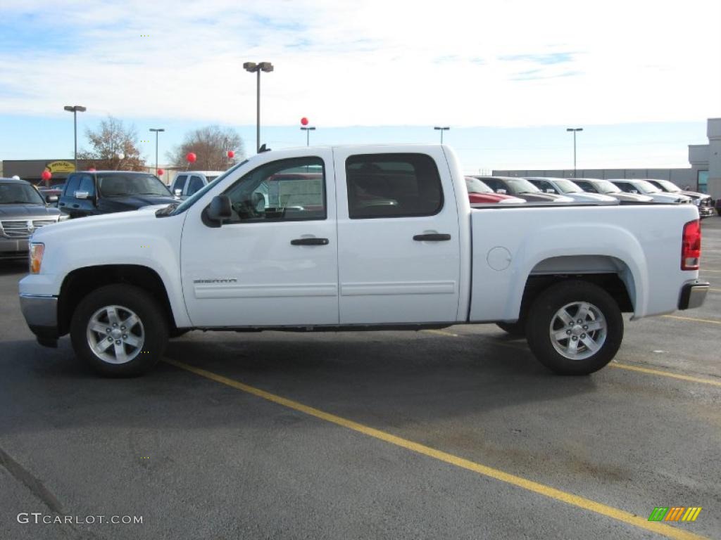 Summit White 2011 GMC Sierra 1500 SLE Crew Cab Exterior Photo #42627952