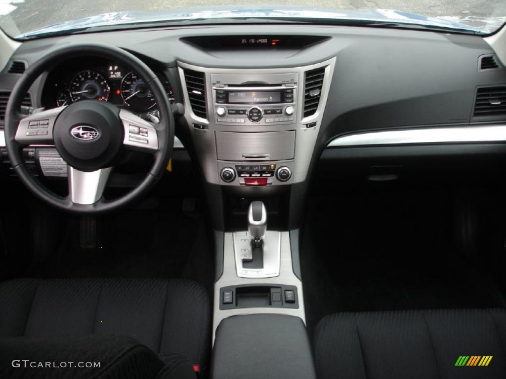 2010 Subaru Outback 2.5i Premium Wagon Off Black Dashboard Photo #42630596