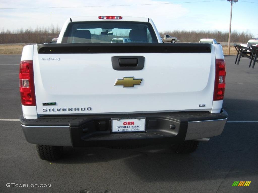 2011 Silverado 1500 LS Regular Cab 4x4 - Summit White / Dark Titanium photo #6