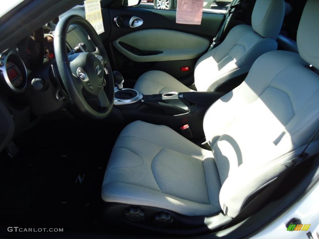 2009 370Z Touring Coupe - Pearl White / Gray Leather photo #5