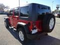 2009 Flame Red Jeep Wrangler Unlimited X 4x4  photo #3