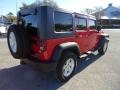 2009 Flame Red Jeep Wrangler Unlimited X 4x4  photo #12