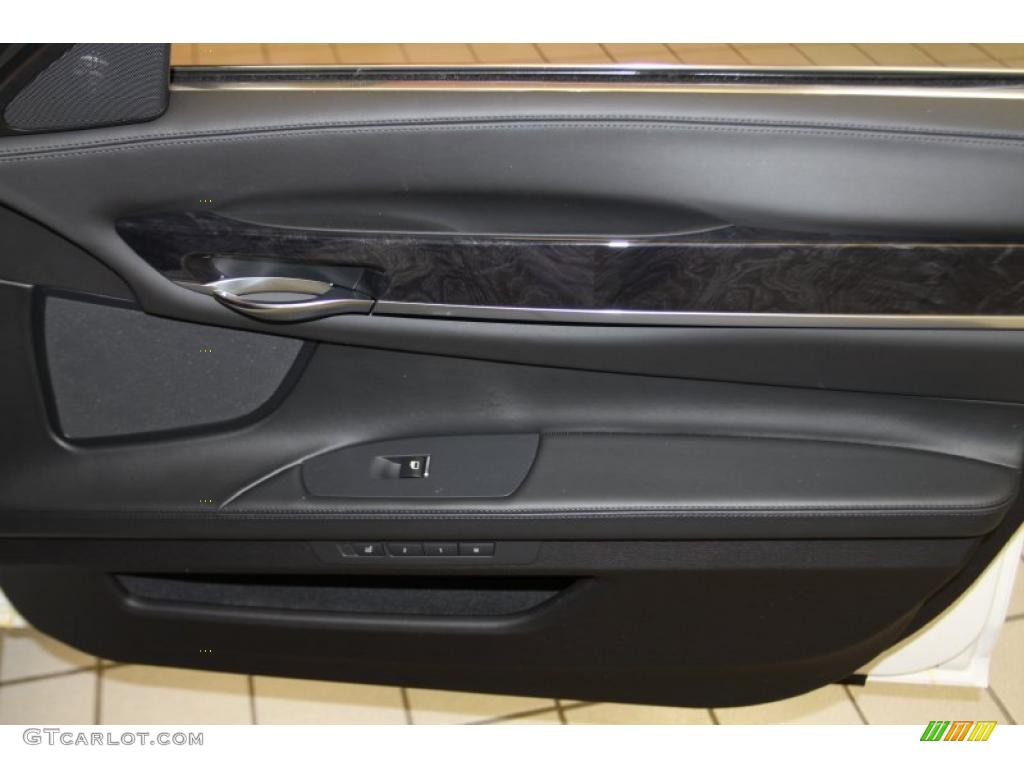 2011 BMW 7 Series ActiveHybrid 750Li Sedan Black Door Panel Photo #42634048