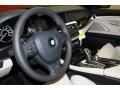 Oyster/Black 2011 BMW 5 Series 550i Sedan Steering Wheel