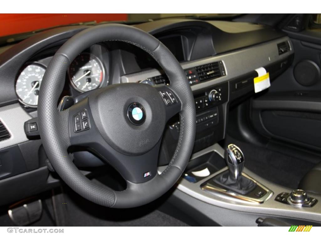 2011 BMW 3 Series 335is Convertible Black Dashboard Photo #42635012