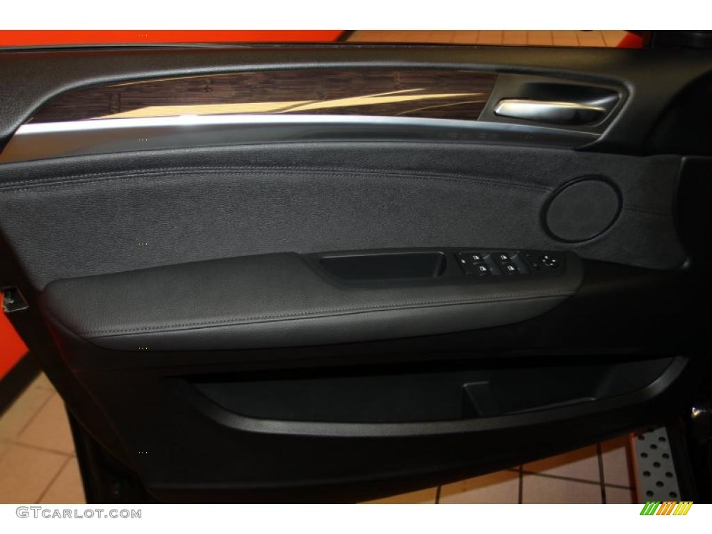 2011 BMW X6 xDrive35i Black Door Panel Photo #42636508