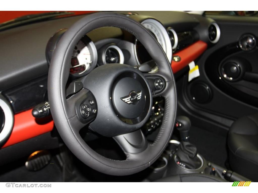2011 Mini Cooper S Clubman Carbon Black Dashboard Photo #42637289