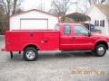 Red - F350 Super Duty XLT SuperCab 4x4 Chassis Photo No. 16