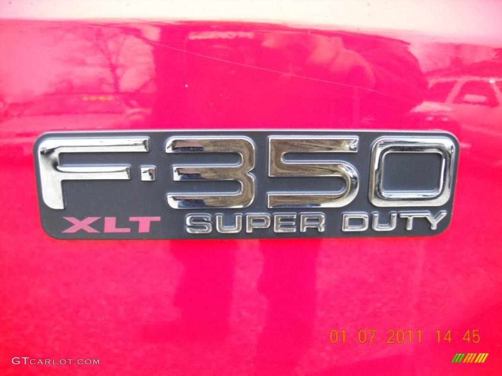 2004 Ford F350 Super Duty XLT SuperCab 4x4 Chassis Marks and Logos Photo #42638314