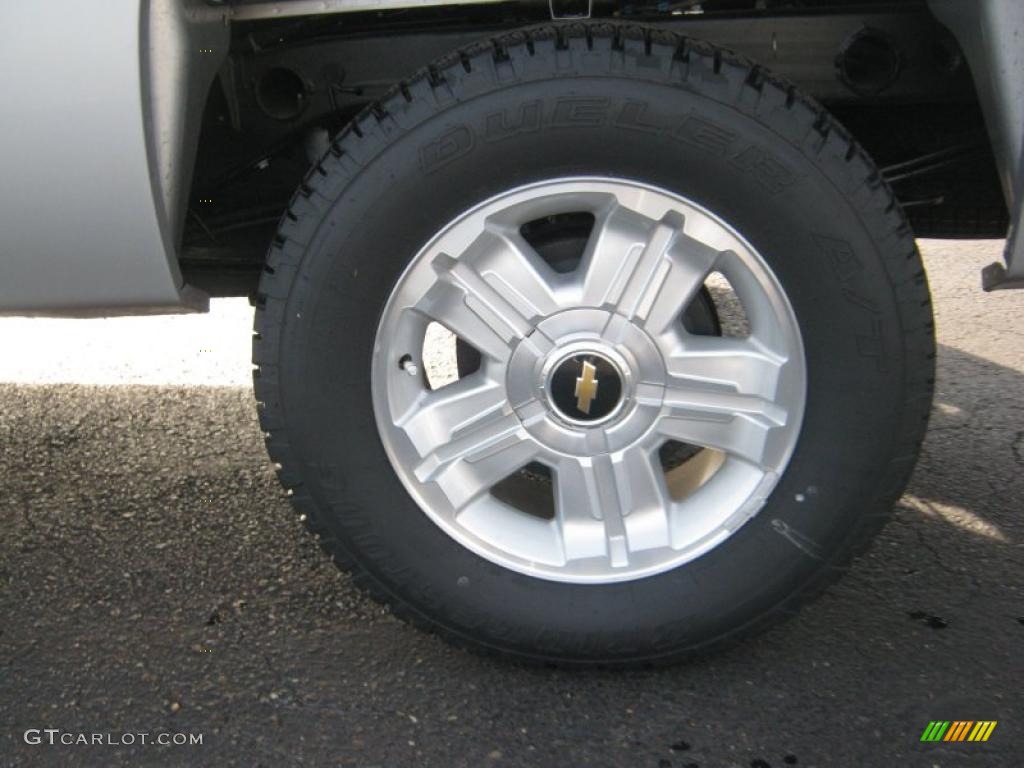 2011 Silverado 1500 LT Crew Cab 4x4 - Sheer Silver Metallic / Ebony photo #22