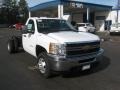 Summit White - Silverado 3500HD Regular Cab 4x4 Chassis Photo No. 7