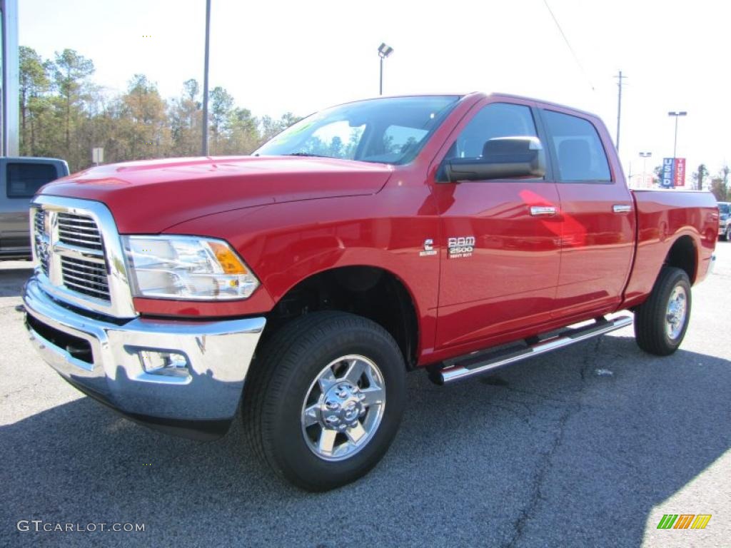 Flame Red 2011 Dodge Ram 2500 HD Big Horn Crew Cab 4x4 Exterior Photo #42640440