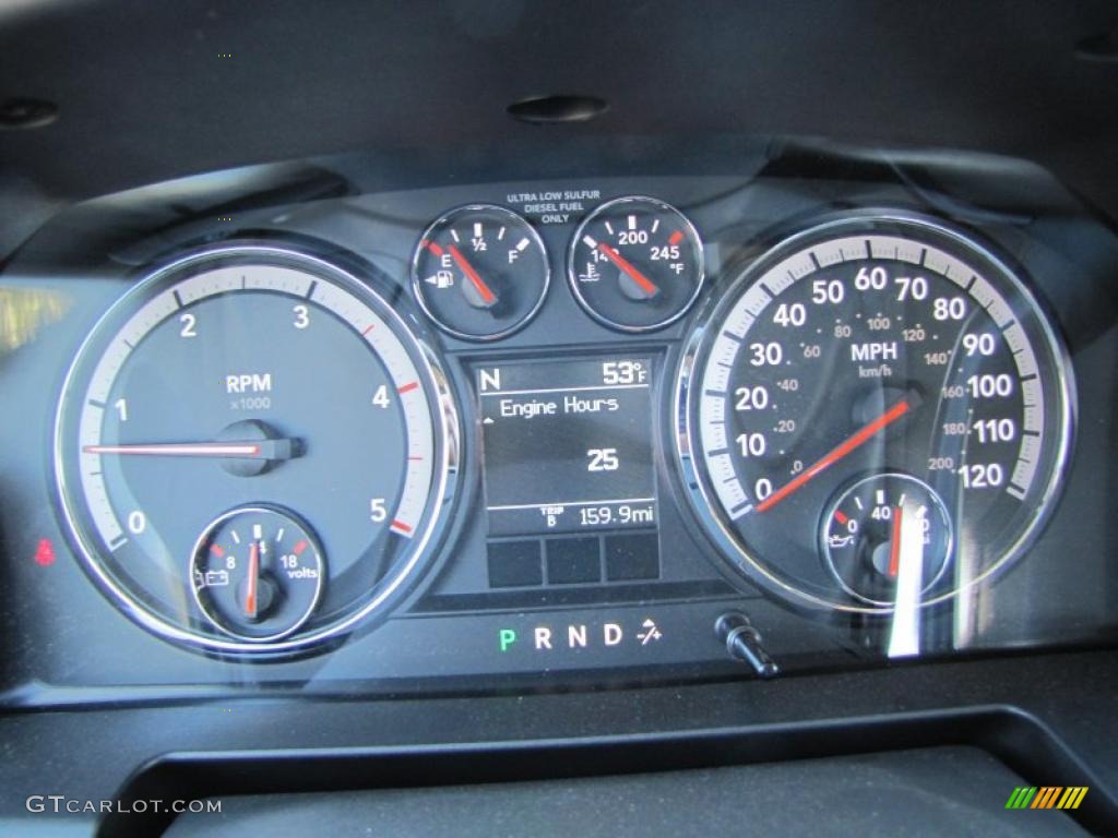 2011 Dodge Ram 2500 HD Big Horn Crew Cab 4x4 Gauges Photo #42640728