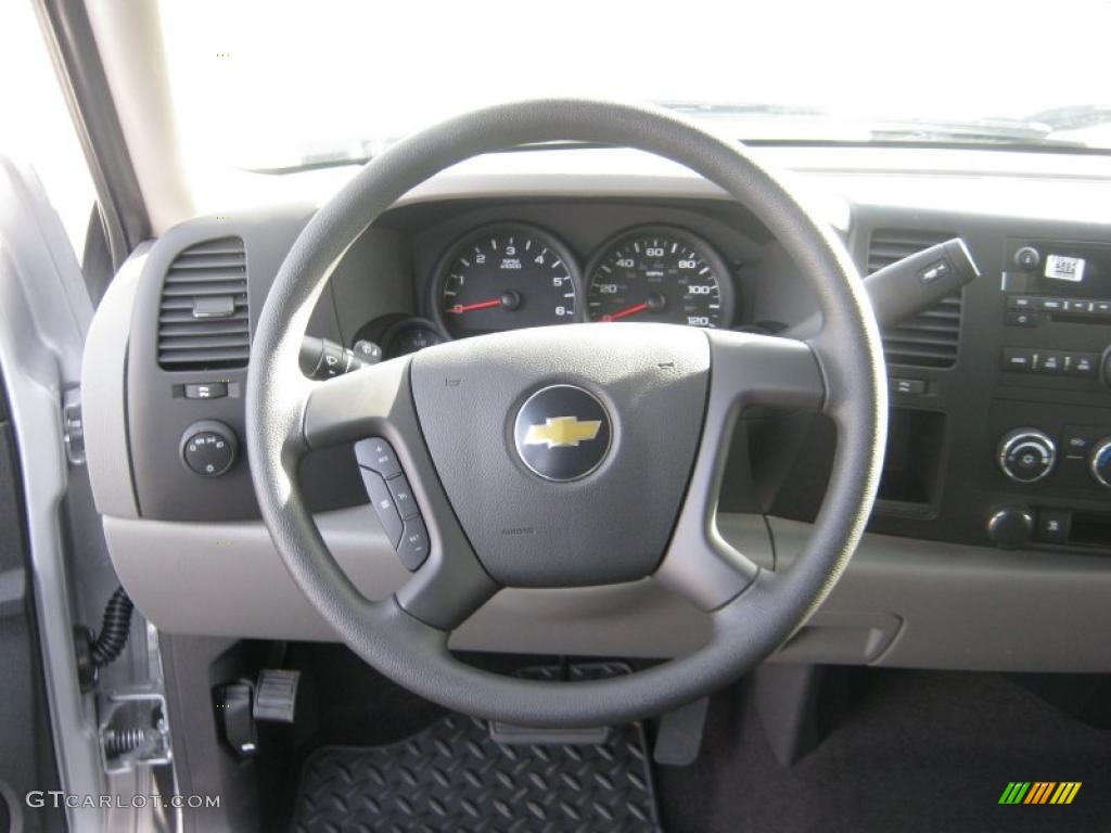 2011 Silverado 1500 LS Crew Cab - Sheer Silver Metallic / Dark Titanium photo #10