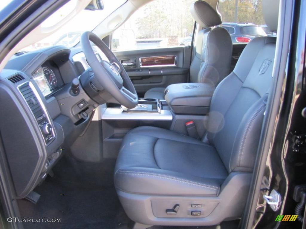 Dark Slate Gray Interior 2011 Dodge Ram 1500 Laramie Crew Cab 4x4 Photo #42640992