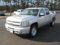 2011 Sheer Silver Metallic Chevrolet Silverado 1500 LT Crew Cab 4x4  photo #1