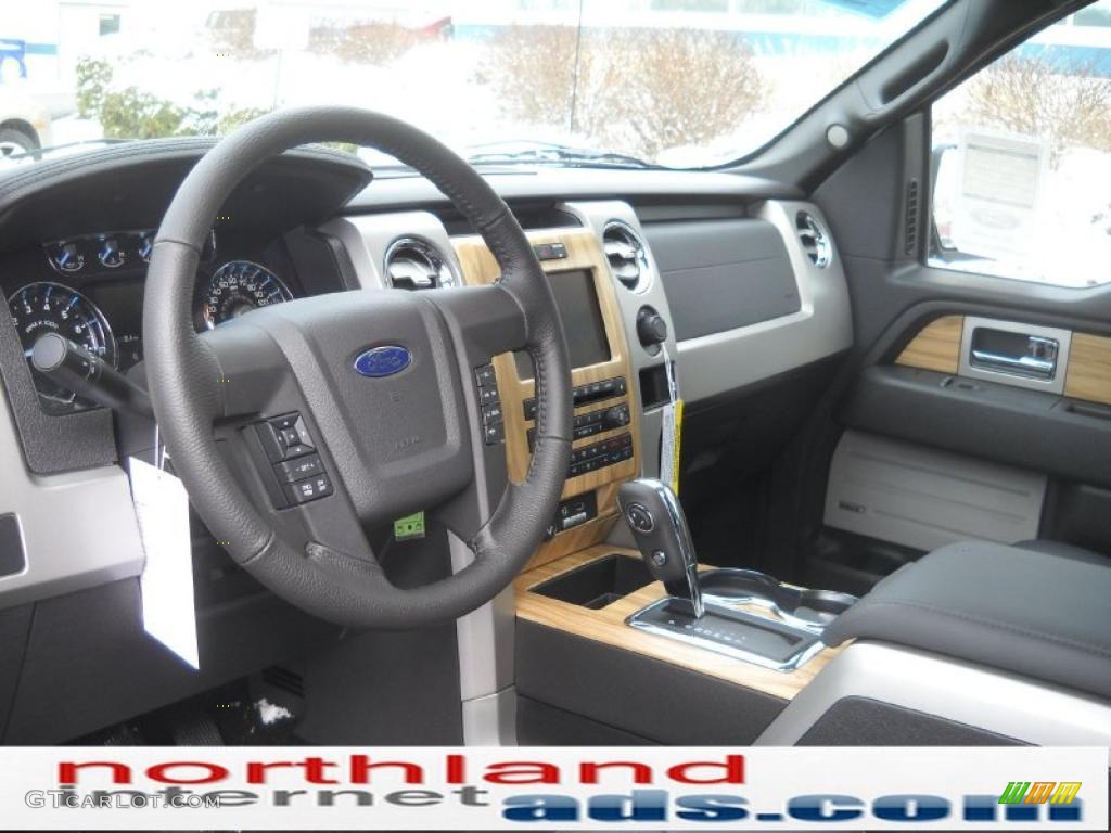 2011 Ford F150 Lariat SuperCrew 4x4 Black Dashboard Photo #42641372