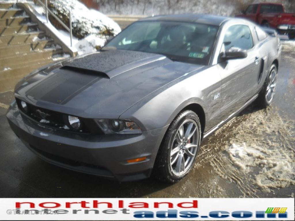 2011 Mustang GT Premium Coupe - Sterling Gray Metallic / Charcoal Black photo #2