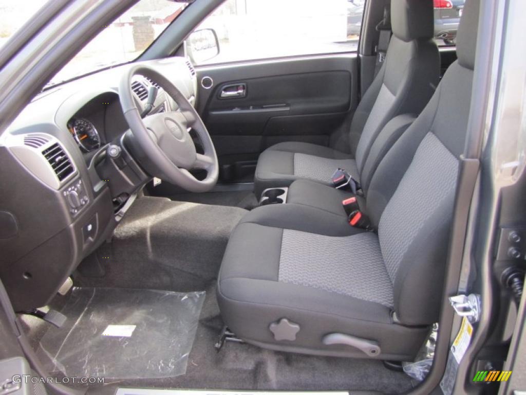 Ebony Interior 2011 GMC Canyon SLE Crew Cab Photo #42642388