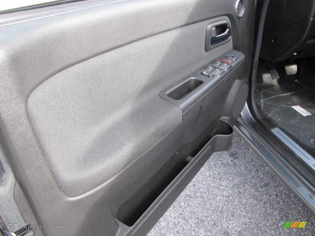 2011 Canyon SLE Crew Cab - Gray Green Metallic / Ebony photo #12