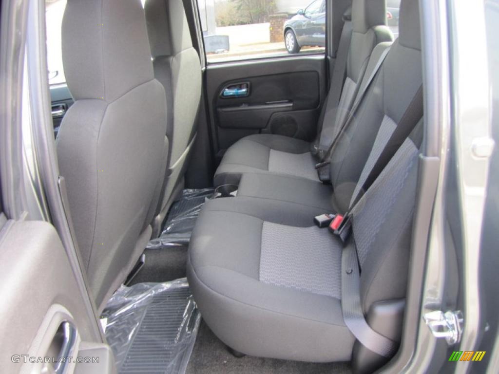 Ebony Interior 2011 GMC Canyon SLE Crew Cab Photo #42642412