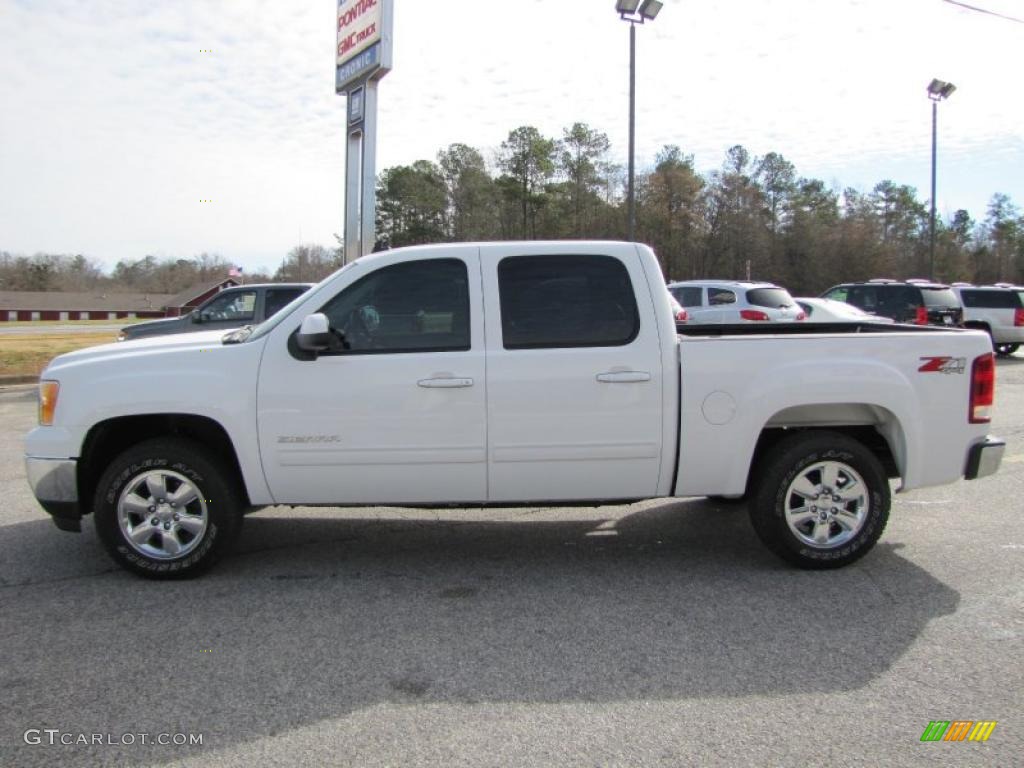 Summit White 2010 GMC Sierra 1500 SLT Crew Cab 4x4 Exterior Photo #42643293