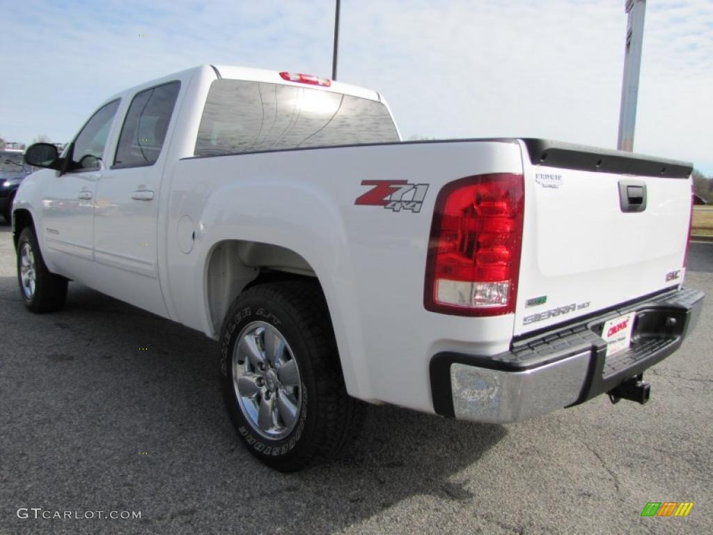 Summit White 2010 GMC Sierra 1500 SLT Crew Cab 4x4 Exterior Photo #42643312