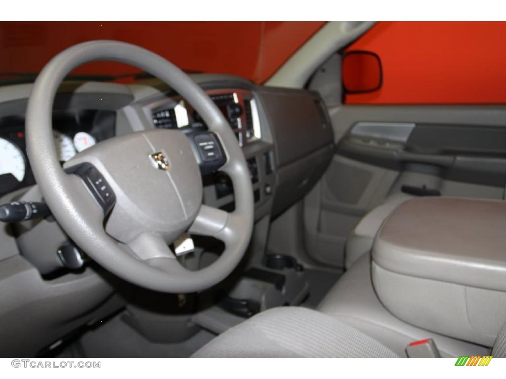 2008 Ram 1500 Lone Star Edition Quad Cab - Inferno Red Crystal Pearl / Medium Slate Gray photo #6