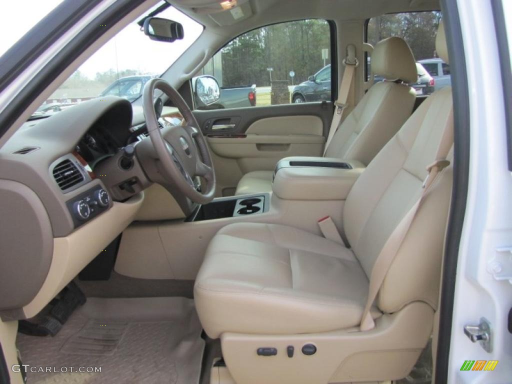Cocoa/Light Cashmere Interior 2010 GMC Sierra 1500 SLT Crew Cab 4x4 Photo #42643396