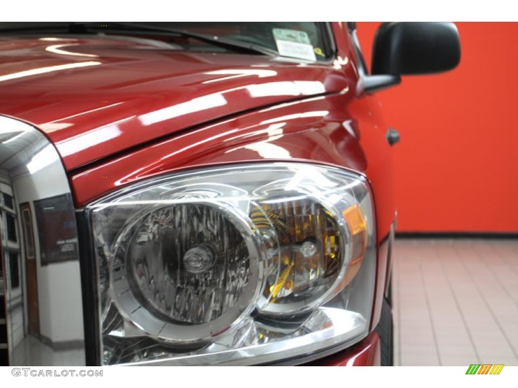 2008 Ram 1500 Lone Star Edition Quad Cab - Inferno Red Crystal Pearl / Medium Slate Gray photo #20