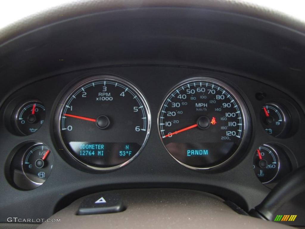 2010 GMC Sierra 1500 SLT Crew Cab 4x4 Gauges Photo #42643556