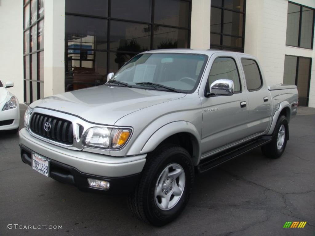 2003 Tacoma V6 TRD Double Cab 4x4 - Lunar Mist Silver Metallic / Charcoal photo #1