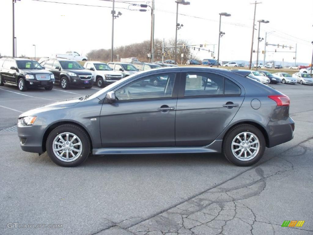 Graphite Gray Pearl 2011 Mitsubishi Lancer Sportback ES Exterior Photo #42646476