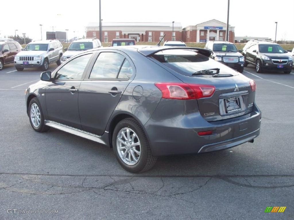 Graphite Gray Pearl 2011 Mitsubishi Lancer Sportback ES Exterior Photo #42646492