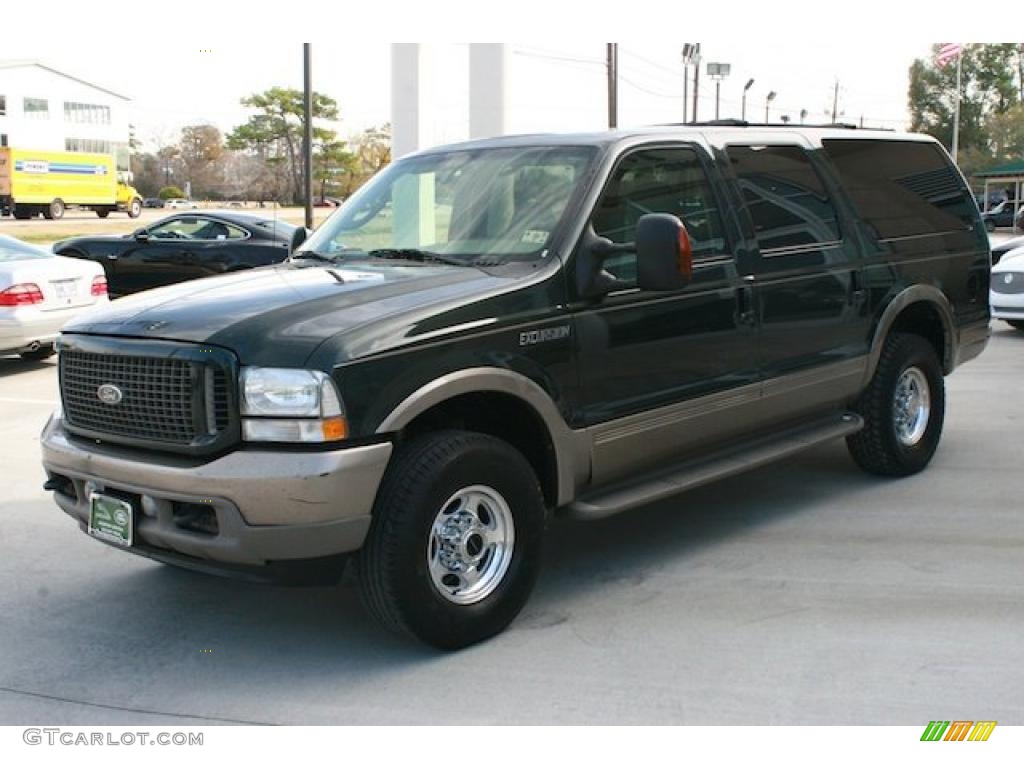Aspen Green Metallic 2003 Ford Excursion Eddie Bauer 4x4 Exterior Photo #42646960
