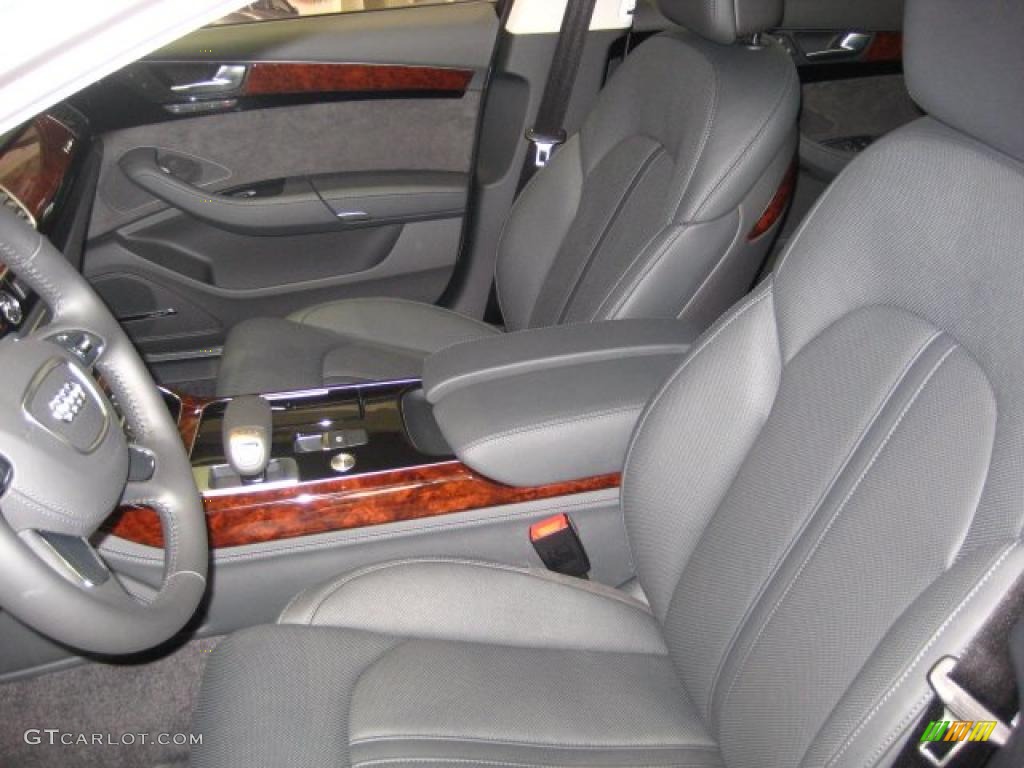 Black Interior 2011 Audi A8 L 4.2 FSI quattro Photo #42647648