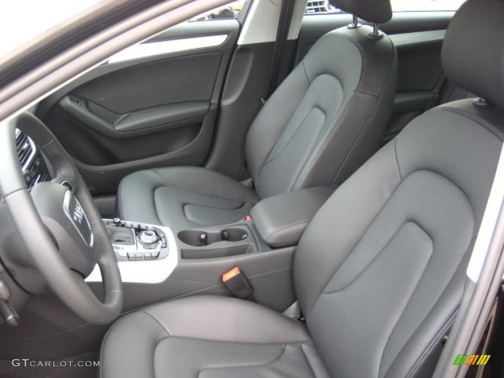 Black Interior 2011 Audi A4 2.0T Sedan Photo #42647736
