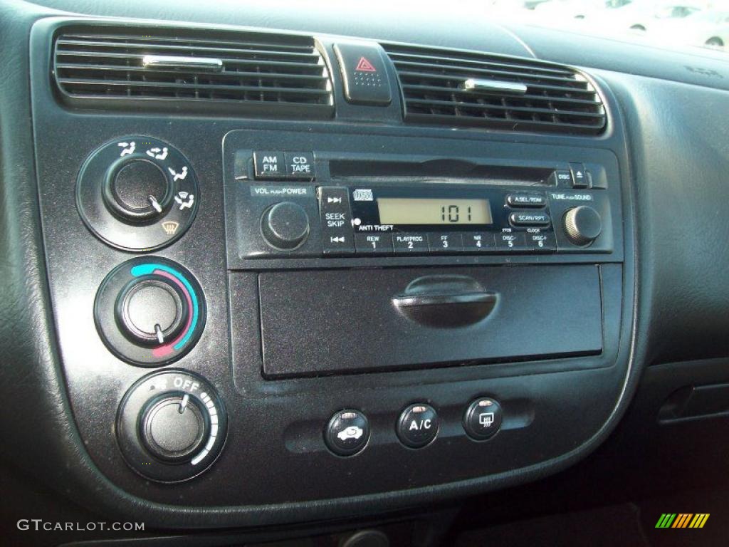 2004 Civic EX Coupe - Satin Silver Metallic / Black photo #8