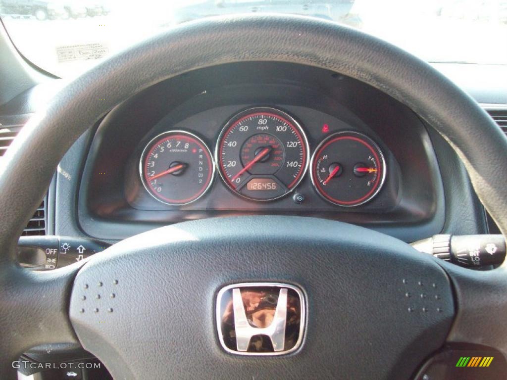 2004 Civic EX Coupe - Satin Silver Metallic / Black photo #22