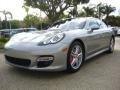 Platinum Silver Metallic 2011 Porsche Panamera Turbo Exterior