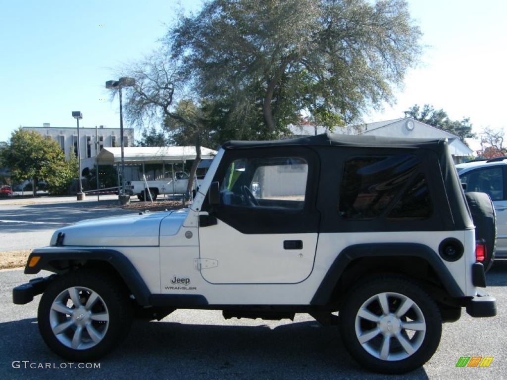 2004 Wrangler SE 4x4 - Bright Silver Metallic / Dark Slate Gray photo #2