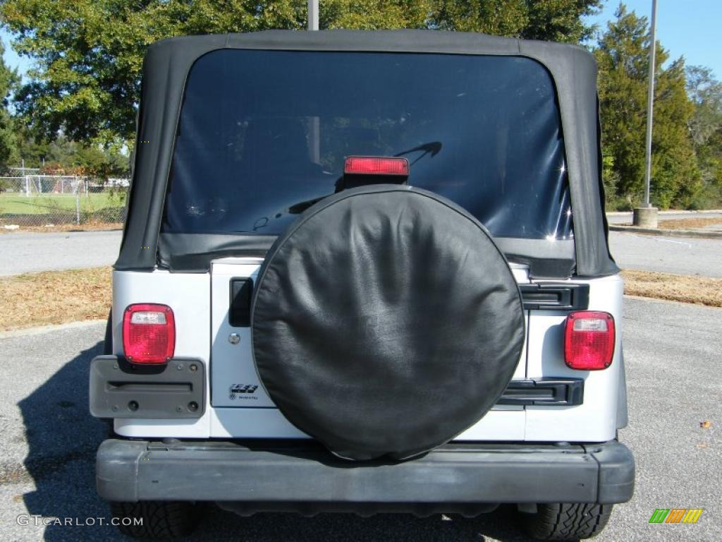2004 Wrangler SE 4x4 - Bright Silver Metallic / Dark Slate Gray photo #4