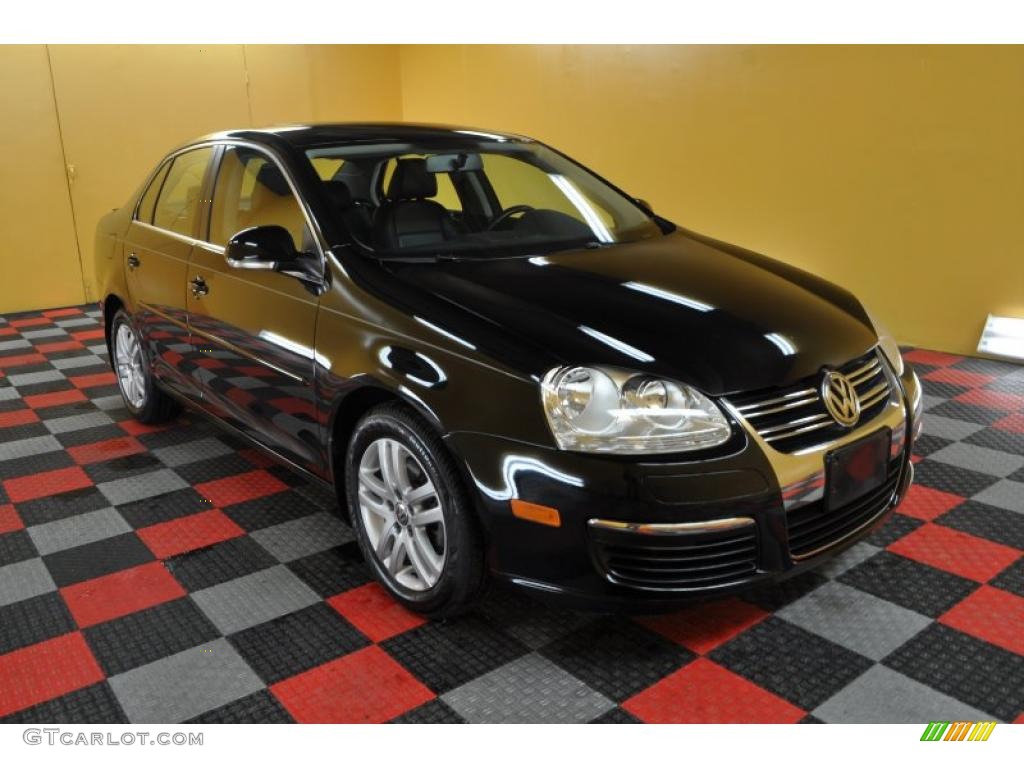 2009 Jetta TDI Sedan - Black Uni / Anthracite photo #1
