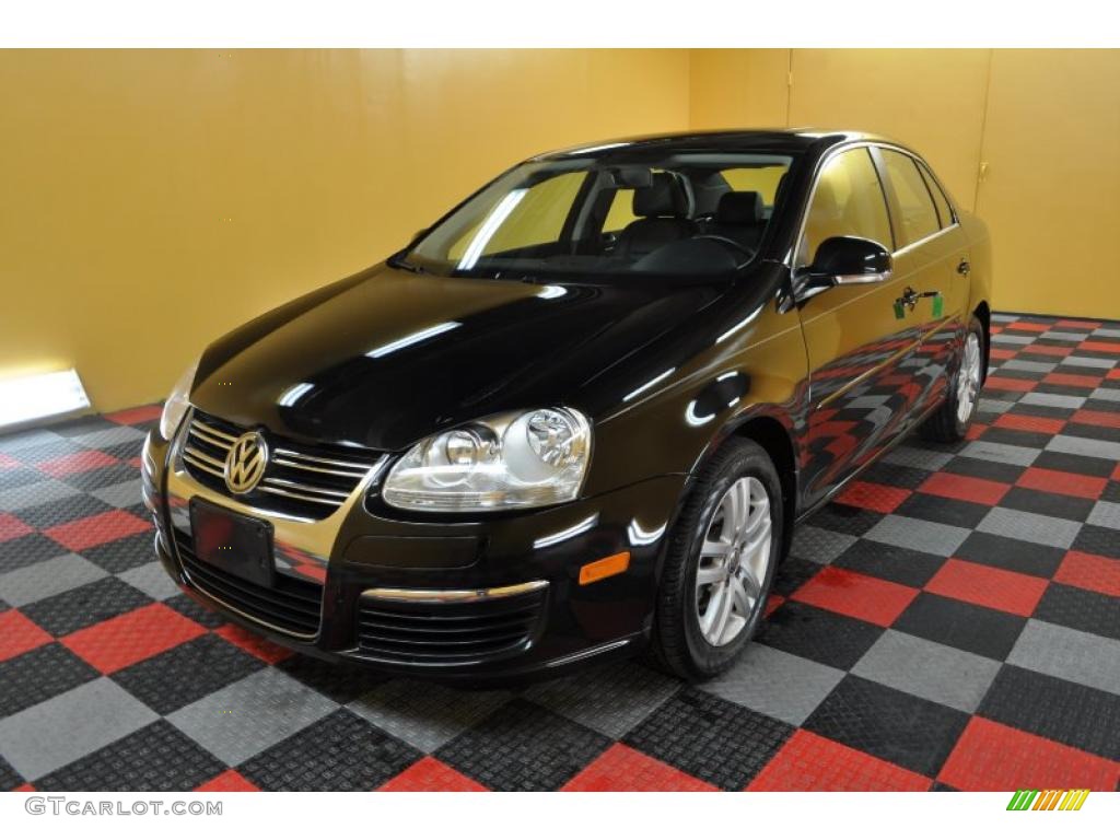 2009 Jetta TDI Sedan - Black Uni / Anthracite photo #2