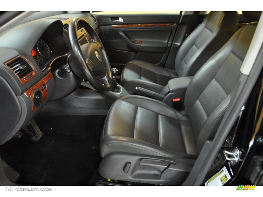 2009 Jetta TDI Sedan - Black Uni / Anthracite photo #11
