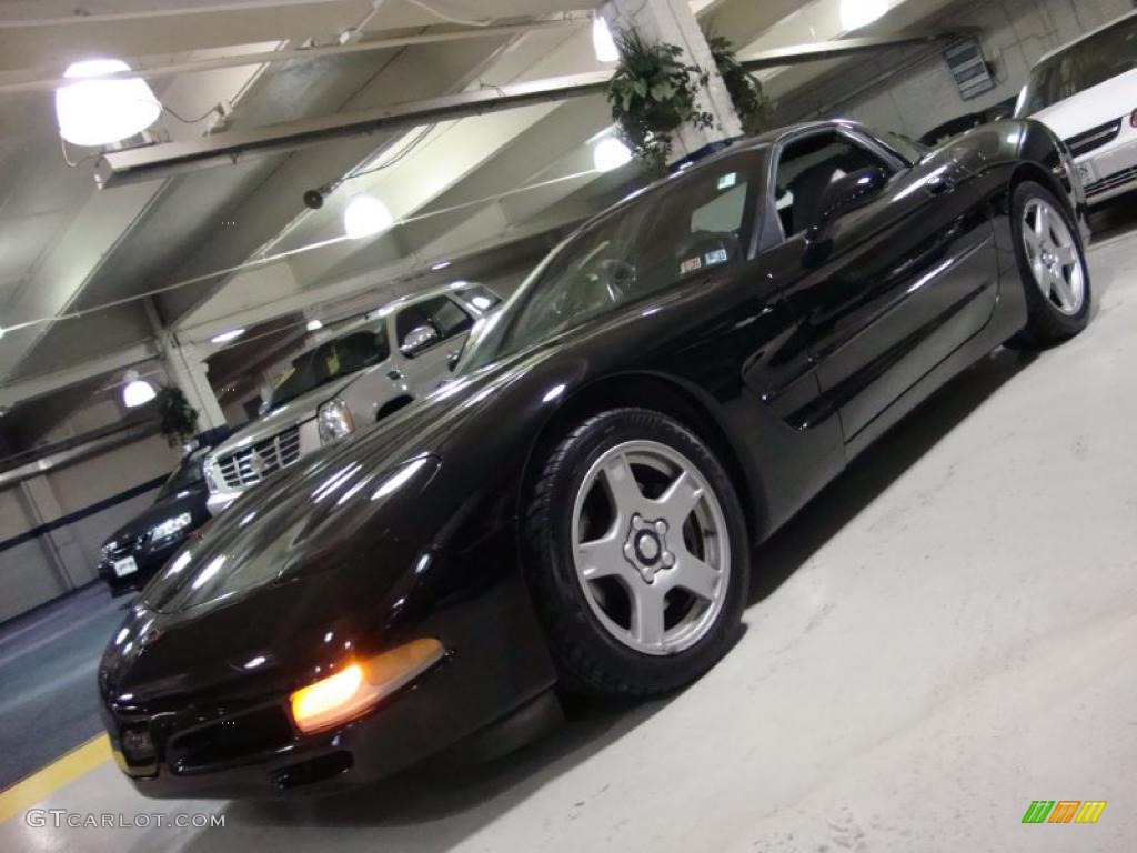 1999 Corvette Coupe - Black / Light Gray photo #1