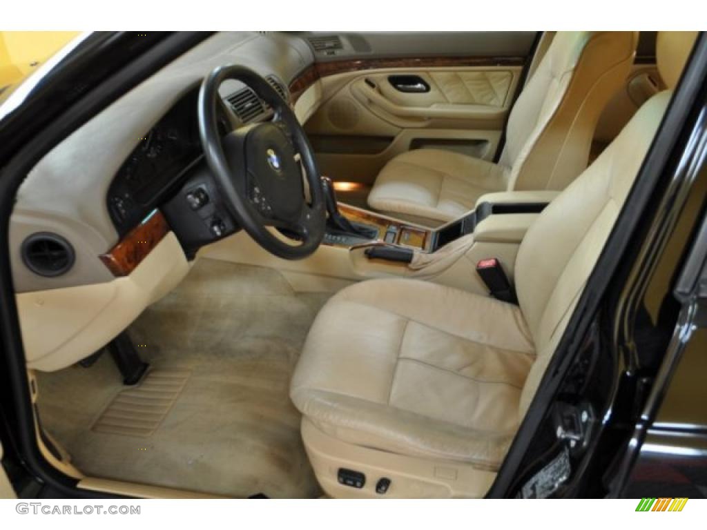 Sand Interior 2000 BMW 5 Series 528i Wagon Photo #42656304