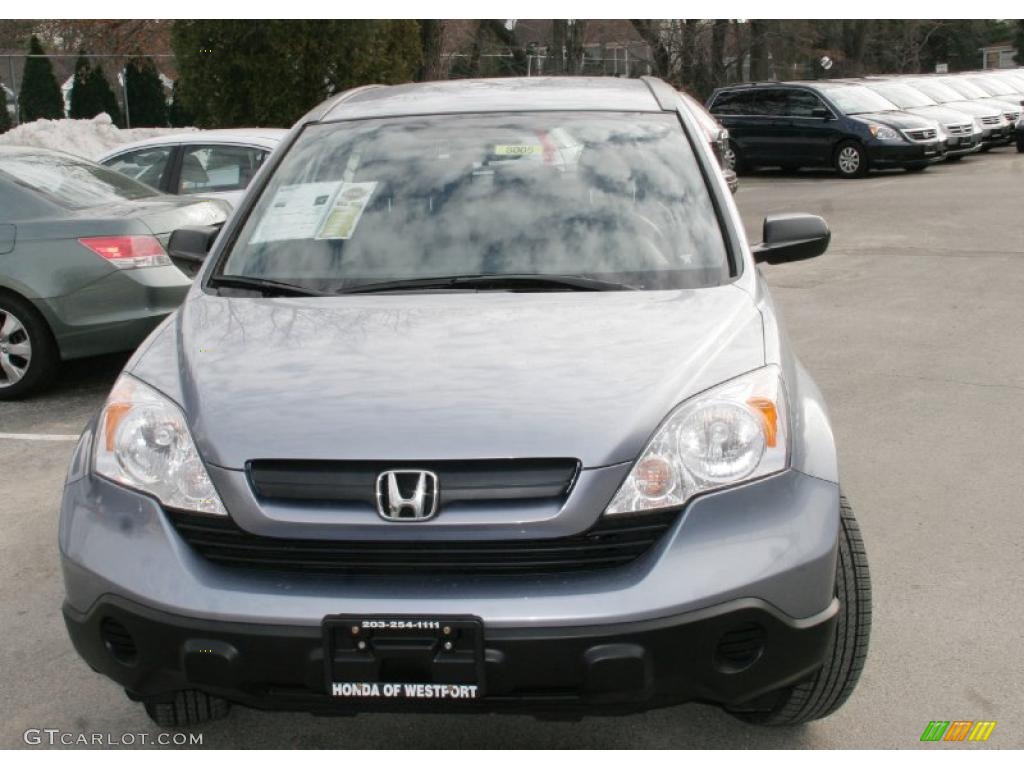 2008 CR-V LX 4WD - Glacier Blue Metallic / Gray photo #2